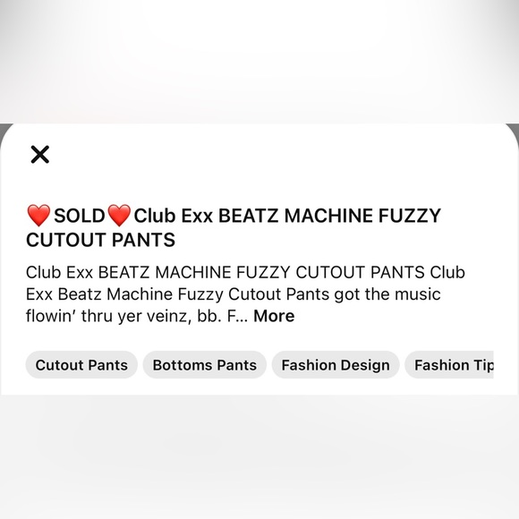 Club EXX rave chap pants and top ex / S - Picture 13 of 13